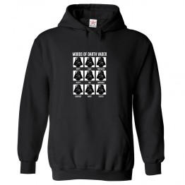 Moods of Darth Vader Classic Unisex Kids and Adults Pullover Hoodie for Sci-Fi Movie Fans
